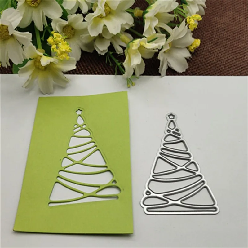 Звезда Рождественская елка металлические режущие штампы трафареты для изготовления карт декоративное тиснение костюм бумажные карты штамп