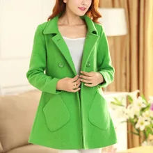 Модное женское длинное пальто для офиса, свободное повседневное однотонное зимнее пальто, женская шерстяная куртка, пальто и куртка с отложным воротником