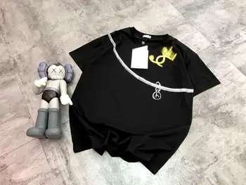 

New fashion unisex Hand painted graffiti pure combed cotton comfortable T-shirt