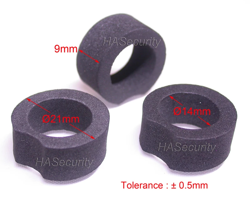 Plastic Foam / Spacer / Gasket D21-D14-9mm for camera Lens to block IR lights for camera installation assembly camera lens accessories kit