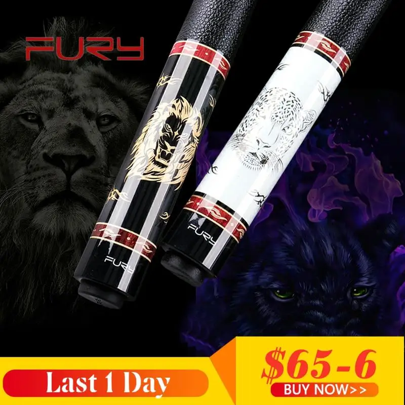 Fury Billiard Pool Cue AL Series 11.75mm 12.75mm Tiger Everest Tip 147cm Length Professional Maple Stick Ergonomic Design Kit | Спорт и