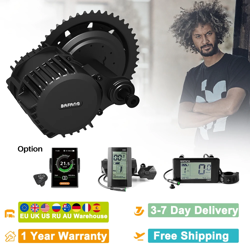 Мотор Ebike BAFANG BBS02 BBSHD комплект для электровелосипеда 48 В 500 Вт/750 Вт/1000 Вт 36В 350 Вт/500
