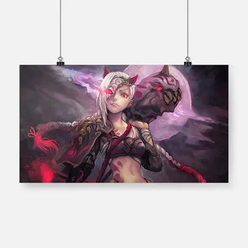 

jinx moon lol game art Poster Canvas Painting Wall Art Decor Living Room Bedroom Study Home Decoration Prints