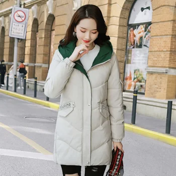 

Winter Jacket Women Middle and Long Korean Version New Loose and Thick Down Cotton Jacket Large Size Winter Cotton Jacket