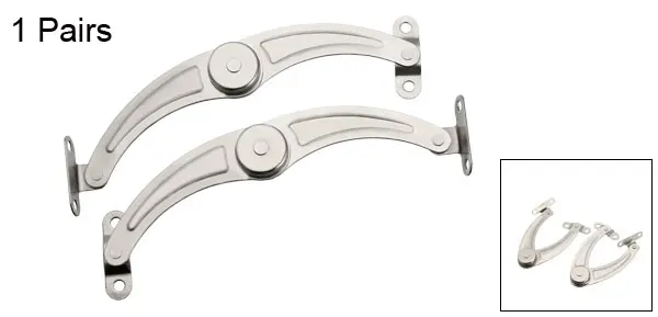 90mmx1.3mm 1 Pair Uxcell кронштейн для крышки шарнира 90 мм 140 мм мягкая закрывающая дверь шарнирная опора Крышки Шкафа для домашнего офиса - Цвет: 90mmx1.3mm 1 Pair