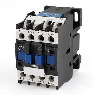 

380V Coil Motor Controler AC Contactor 3P 3 Pole N0 660V 20A CJX2-1201