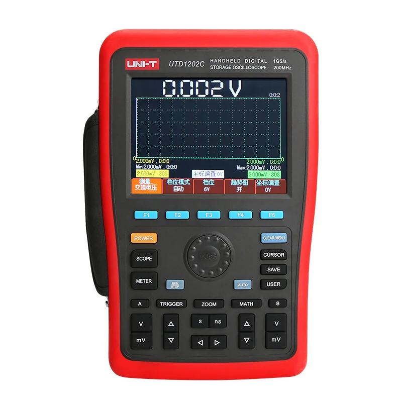 Цифровой осциллограф UTD1202C 2 канала 200 МГц 1GS/s UNI T|digital oscillograph|oscilloscope 1gs200mhz oscilloscope |