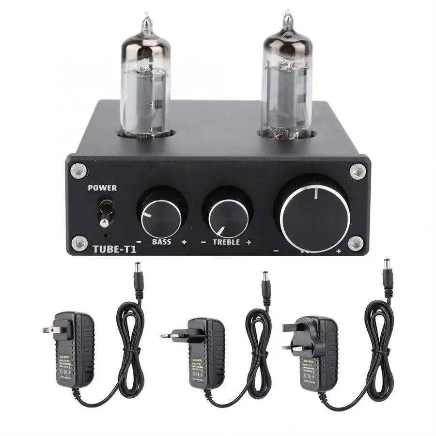 

TUBE-T1 Electron Valve Tube HIFI Audio Pre-amp Stereo Bile Preamplifier Decoder Effector Preamplifier