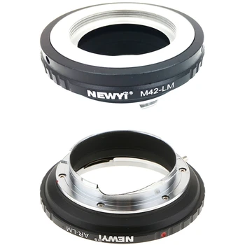 

Newyi 1Pcs M42-Lm Adapter for M42 Lens To Leica M Lm Camera M9 & 1Pcs Ar To Lm Adapter for Ar Lens To Leica M Mount