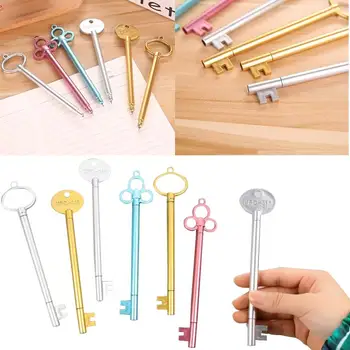 

6Pcs/Set Cute Key Shaped Ballpoint Pen Student School Home Writing Stationery