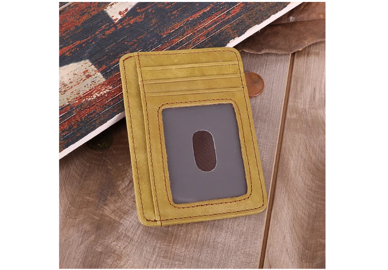 RFID мужской держатель карт Чехол кошелек монета женский кошелек, клатч сумка Porte Monnaie Femme Натуральная кожа Мужская карта маленький кошелек, сумочка
