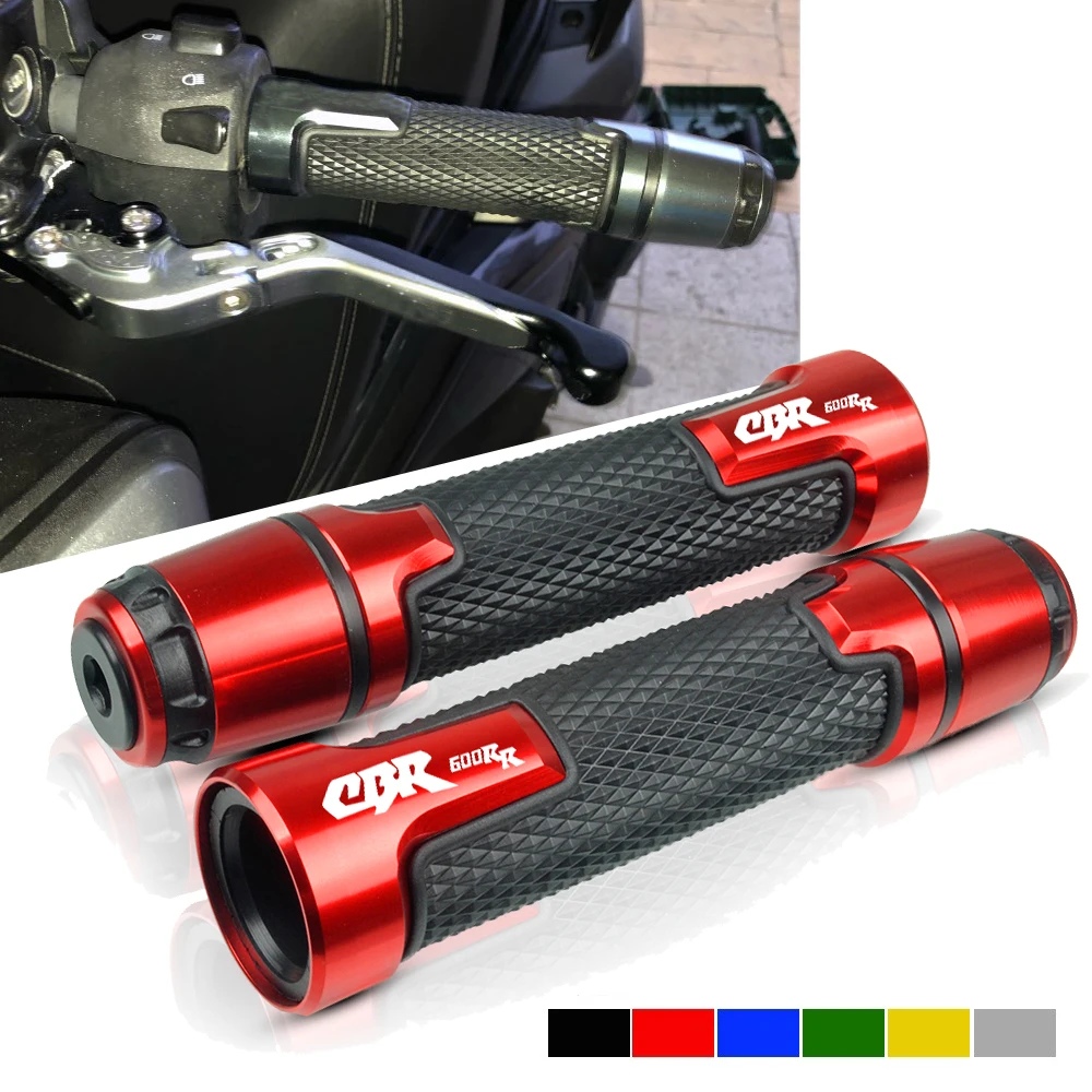 

For Honda CBR600RR CBR929RR CBR 600RR 2003 2004 2005 2006 22mm 7/8'' CNC Rubber Motorcycle Anti-Skid Handle Grips Grip handlebar