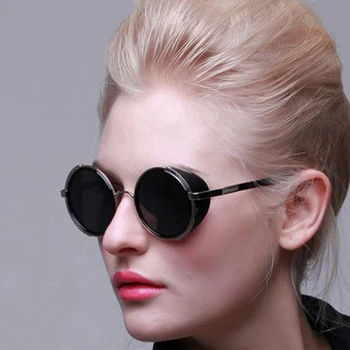 

2020 New Trend Retro Fashion Rock Sunglasses Trend Steampunk UV400 Sun Visor Universal Free Shipping