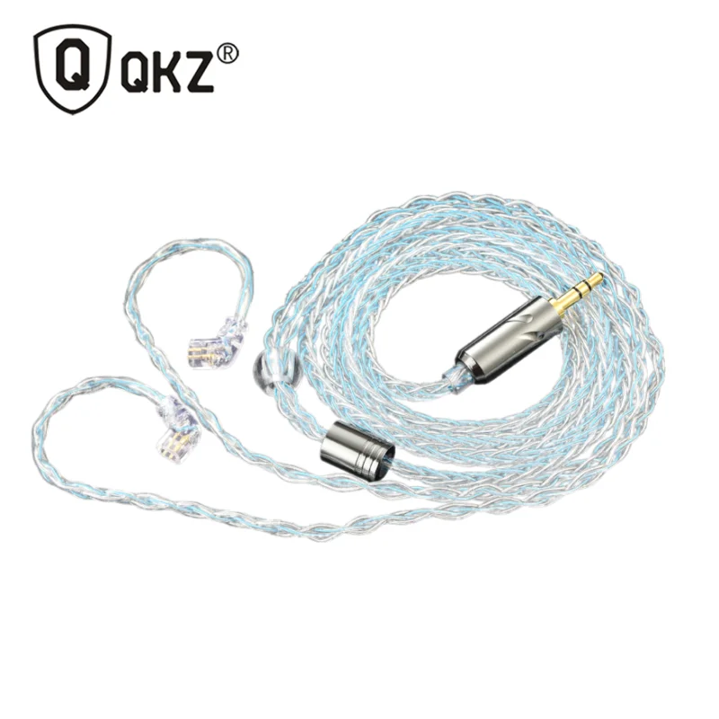 QKZ T1 200 Core 8 Strand OFC Copper Silver Plated Earphone Upgrade