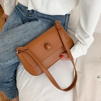 

Designer New PU Leather Corssbody Bags For Women 2020 Summer Wild Solid Color Handbags Lady Shoulder Messenger Bag Daily Tote