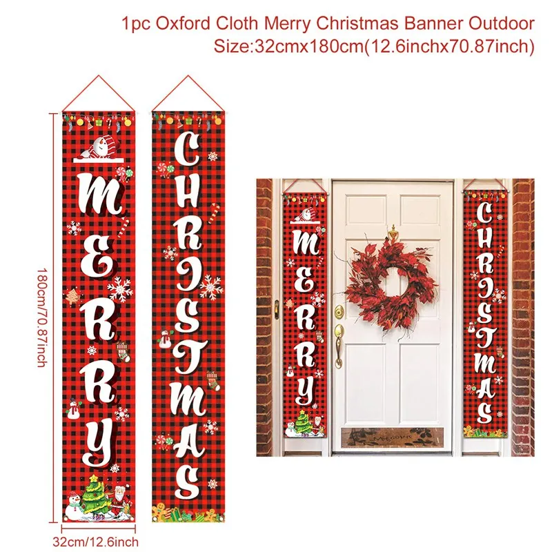 FENGRISE, Рождественская гирлянда для крыльца, рождественское наружное украшение для дома, подвесная подвеска, Рождественское украшение, Navidad Xmas - Цвет: 46-3