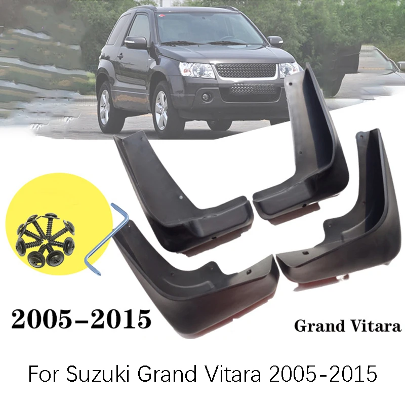 Для Suzuki Grand Vitara 2005 2015 набор из 4 автомобильных передних и задних брызговиков крыло