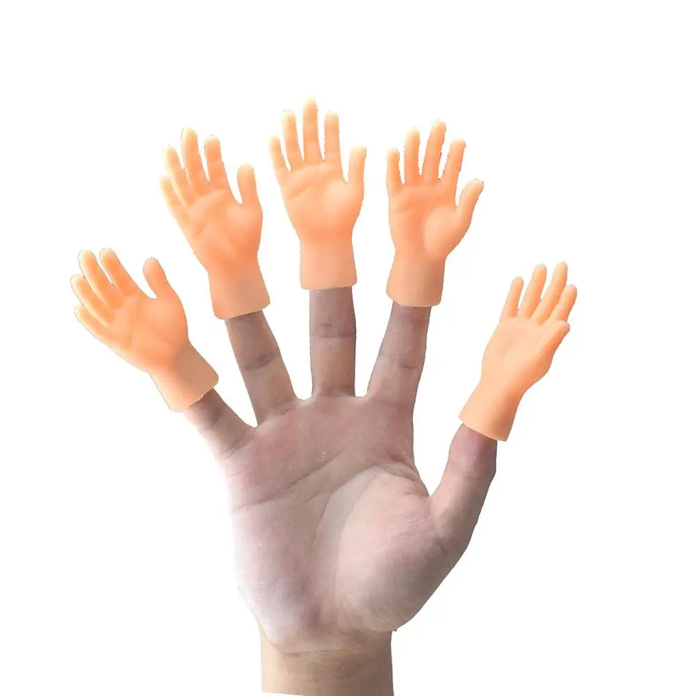 

2Pcs Funny Simulation Left Right Mini Hands Finger Sleeve Puppets Children Toy New