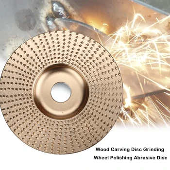

Angle Grinder Wood Carving Disc Steel Grinding Wheel Wood Sanding Carving Disc Rapid Rust Removal Shaping Abrasive Tool Woodwork