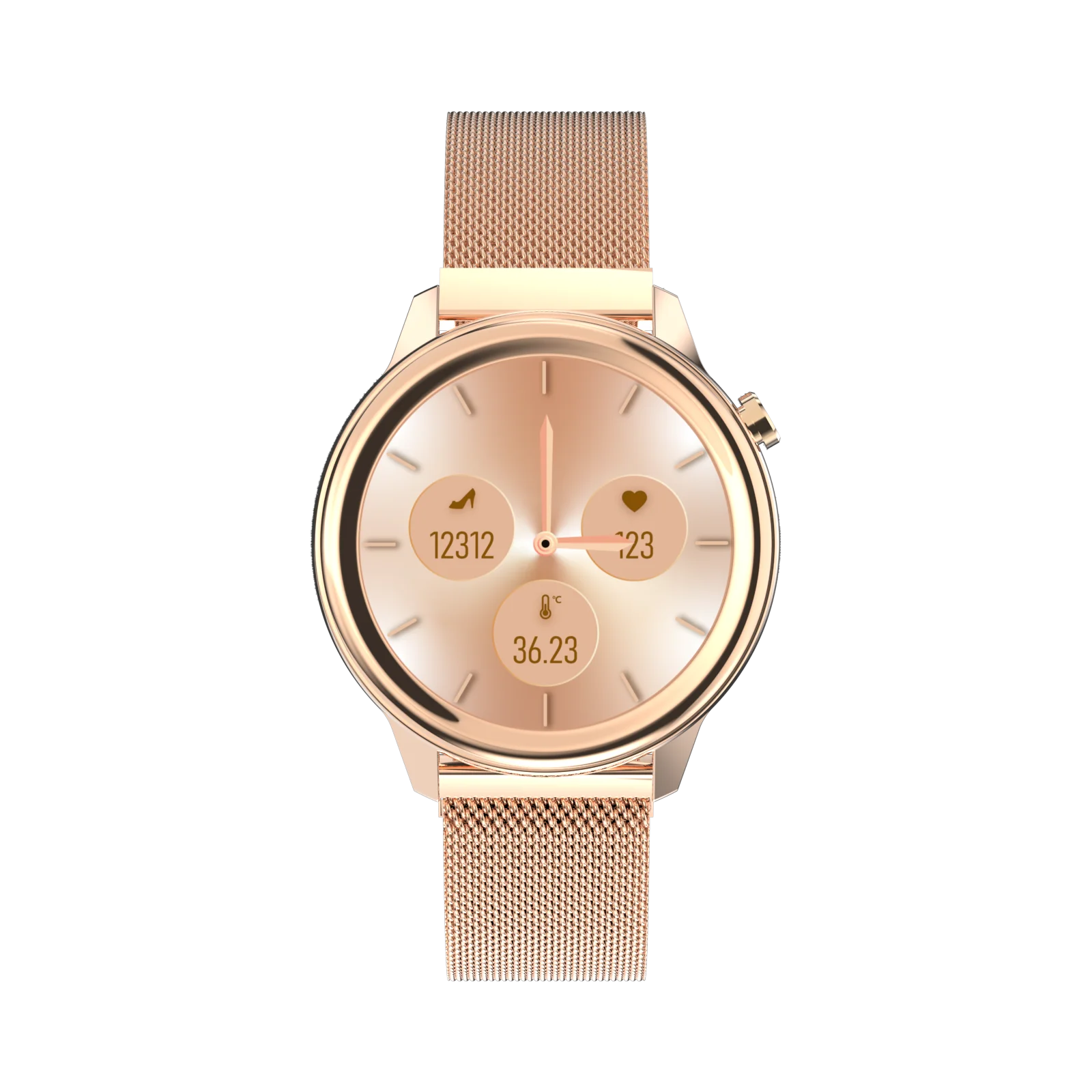 Female health (physiological cycle), Blood pressure monitori,Respiratory rate,Dynamic UI, Body temperature monitoring Smartwatch 