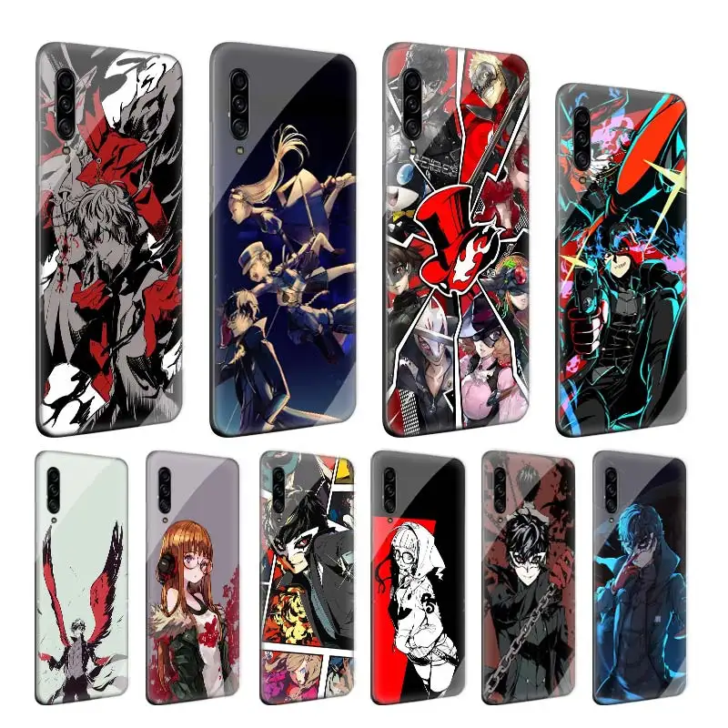 

Persona 5 Tempered Glass Case For Samsung Galaxy A10 A30 A40 A50 A70 A51 A71 A81 A20S J4 J6 Plus Couqe Cover