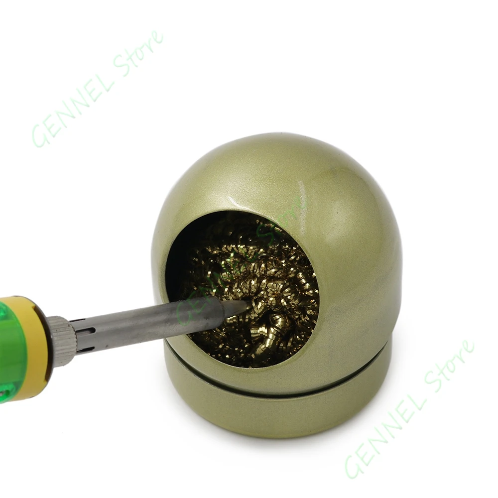 Soldering Iron Holder Base Stand w/ Solder Tip Cleaner Brass Wire Ball | Инструменты