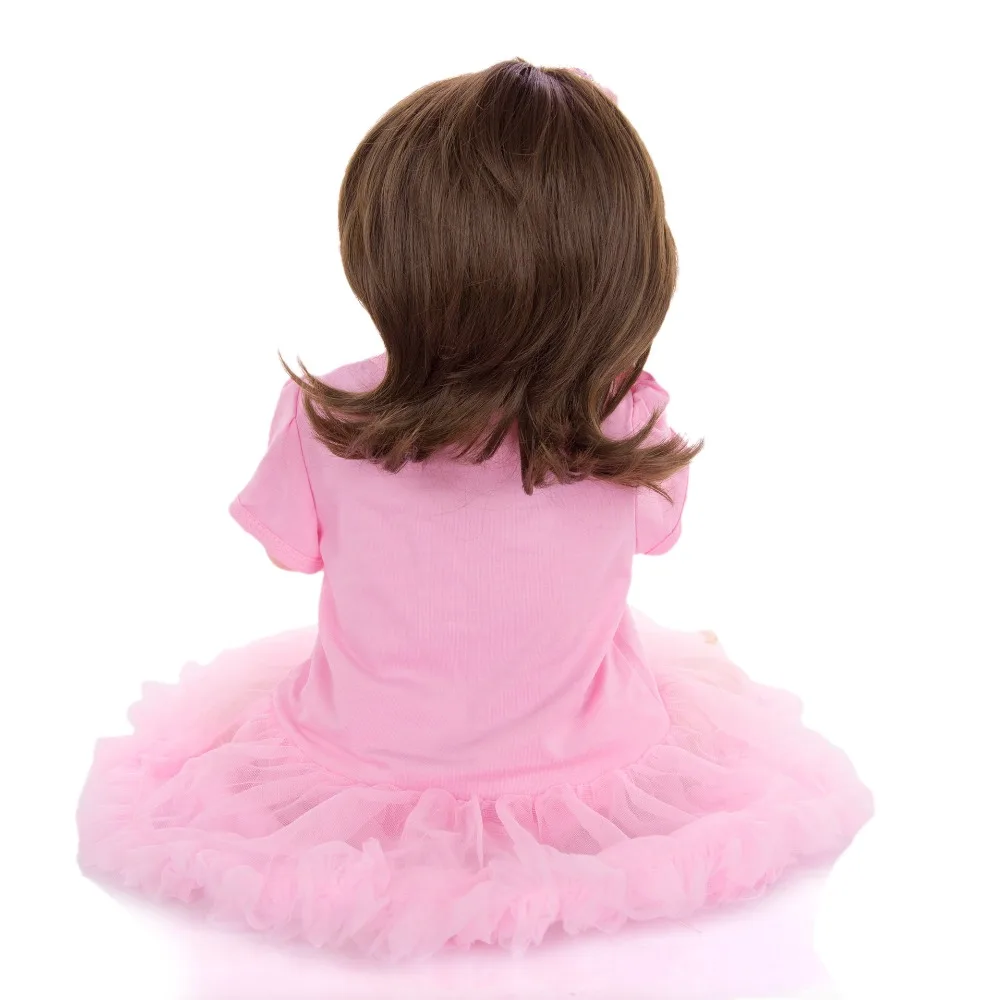 Boneca reborn Girl baby силиконовые куклы 2" 57 см милый reborn Малыш playmate кукла для Ребенка Рождественский подарок