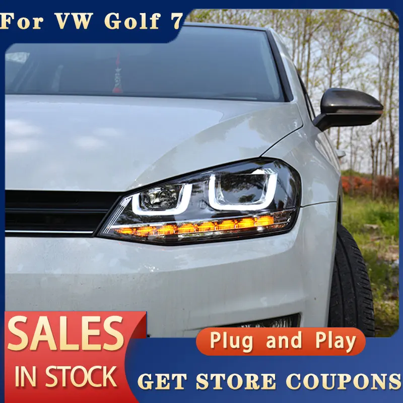 For Vw Golf 7 20132017 Mk7 Led Head Light Drl Fog Lamp Turn Signal