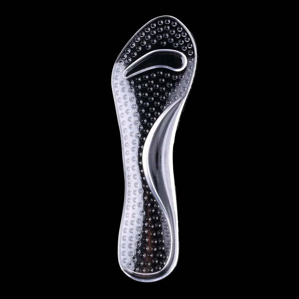 Soft Anti-pain Support Transparent Silicone Heels Thick Soles insoles Women Pad for Foot care massage health care