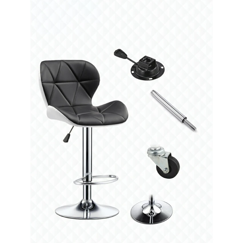 Nordic Bar Chair Postmodern Bar Chairs warm Comfort Beauty Stool Rotating Household Modern Backrest High Table Stools