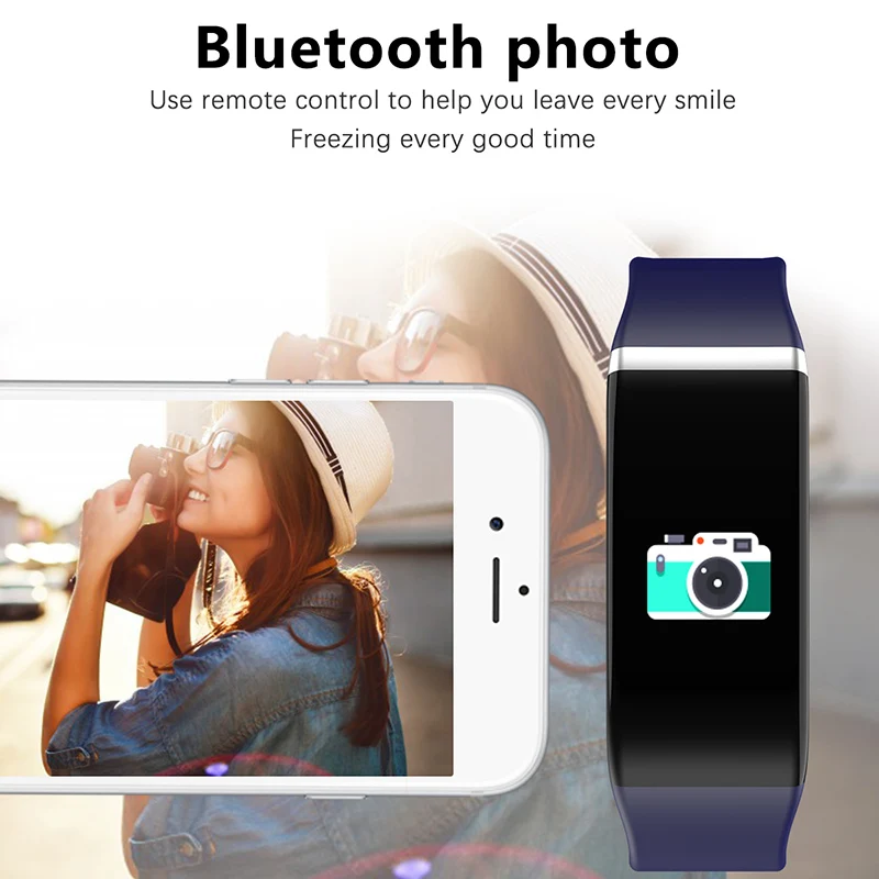 Smart Bracelet Heart Rate Blood Pressure Oxygen Exercise Bluetooth Step LHB99