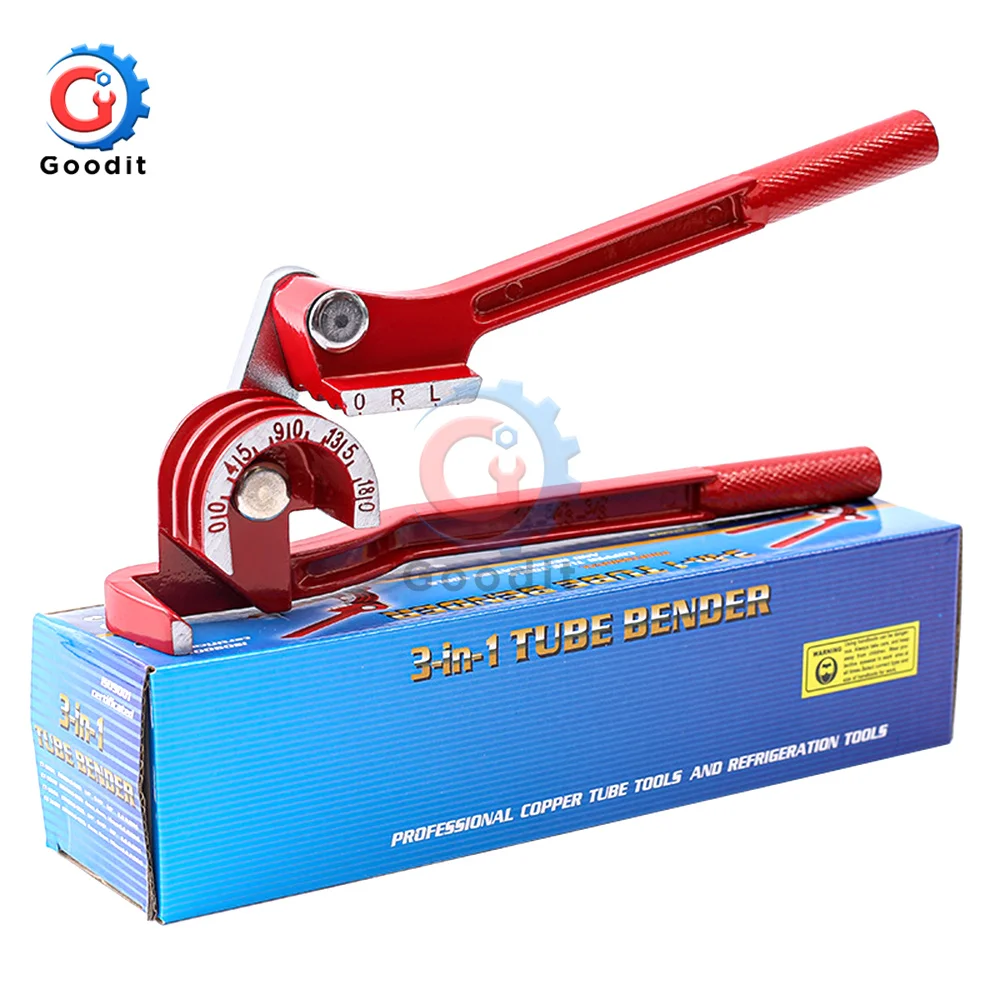 Tube bender bar bending tools manual bending machine 6 8 10mm metric brake line brass copper tube pipe manual bending tool type fuel brake pipe bender hand tool