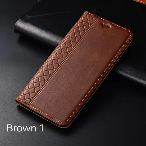 brown 1 Чехол для OnePlus 7 Pro KEZiHOME плед стиль натуральная кожа флип Бумажник чехол для One Plus 7 Pro 1+ 7 чехол для телефона - Цвет: brown 1