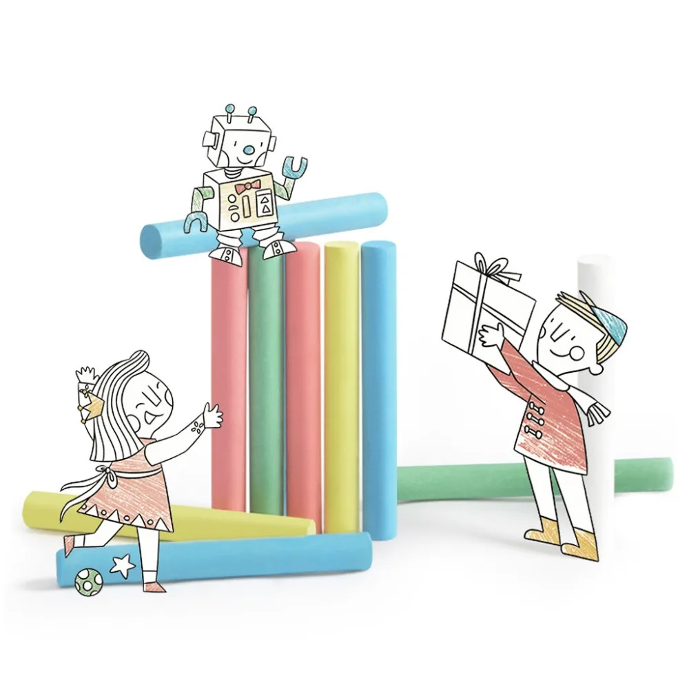 5 boxes  60pc children drawing board chalk dust-free colored chalk sticks various colors art floor chalk free shipping 40A9 (14)