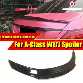 

W177 Rear Spoiler Wing Lid PSM Style FRP Gloss Black For Mercedes W177 A-Class A180 A200 A250 A45 Rear Trunk Spoiler Wings 18-in