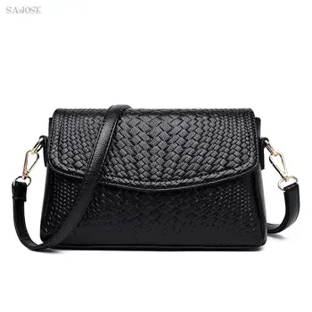 

Crossbody bag For Women Fashion Handbag Leather Designer Brand Knitting Shoulder Famous Women Bag High Quality Messenger Bag
