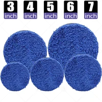 3/4/5/6/7 Inch Removing Wax Buffer Pads Microfiber Polishing Pad Replaceable Buffing Pads For DA/RO Polisher Car Wash Clean 1