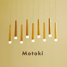 Скандинавский стиль светодиодные деревянные подвесные светильники креативный магазин одежды подвесные лампы для ресторана чайный магазин подвесные светильники