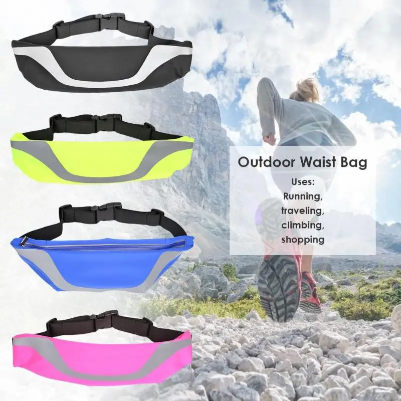 Waterproof Large Capacity Camping Riding Waist Fanny Packs Women Men Outdoor Sports Reflection Belly Bag Mobile phone bag