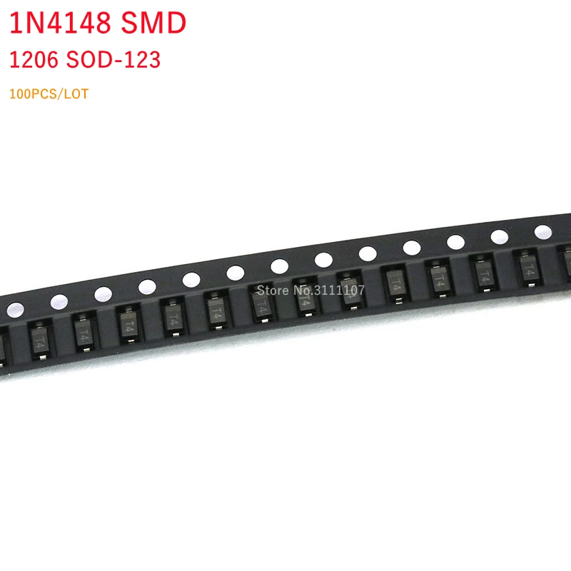 200 PCS 1N4148 1206 IN4148 SOD-123 1N4148WS Small