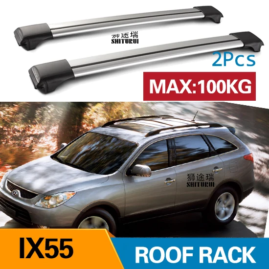2 шт. балки на крышу для HYUNDAI IX55 2008 2017 2012 боковые из алюминиевого сплава