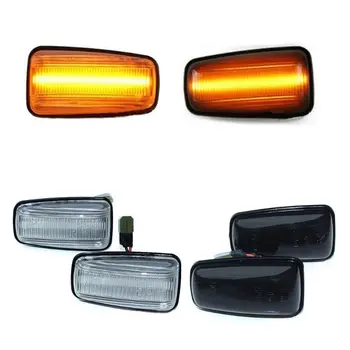 

2Pcs/Pair Dynamic Flowing LED Side Marker Light Front Rear Turn Signal Blinker Repeater Lamp for Peugeot 306/106II/Partner