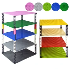 Yapı taşları 32*32 nokta çift taraflı taban plakası tuğla DIY renkli sütunlar taban plakası uyumlu tüm markalar küçük blokları