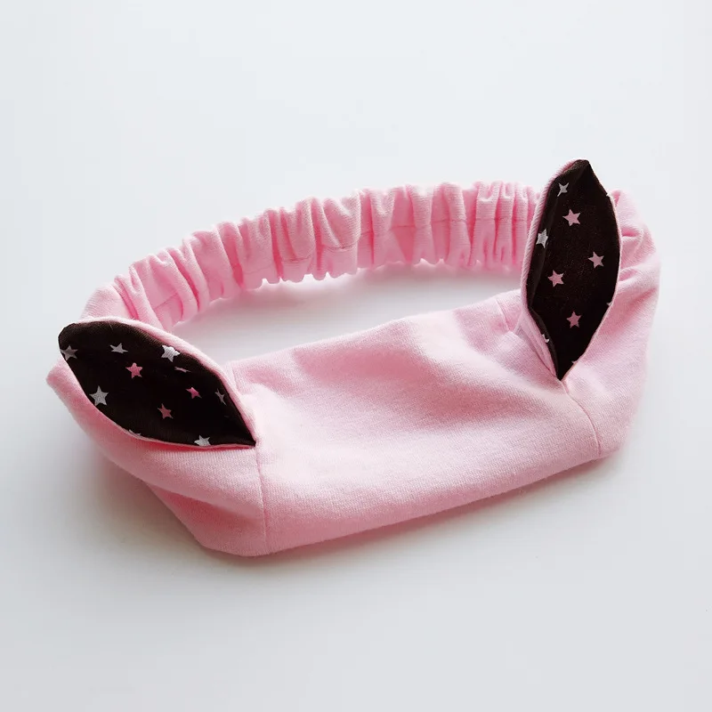 Pink 6106 красные, розовые, белые повязки на голову, бант из ленточки, эластичная повязка на голову, милые повязки для волос для девочек - Цвет: Pink