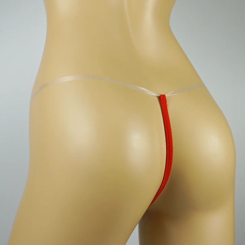 string sexy rouge transparent