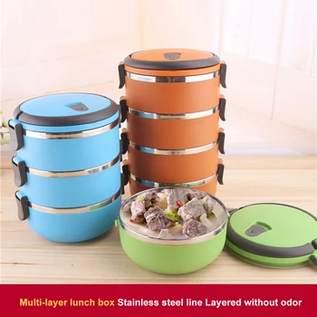 

Portable Stainless Steel Insulated Lunch Box for Office Lunch Boxes, Leak-proof Thermos, Camping Food Container Supplies