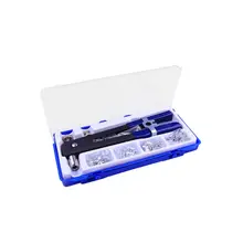 86 шт. ручной тип Резьбовая гайка заклепки набор инструментов ручной гайка заклепки пистолет клепальщик Rivnut Nutsert M3-M8 649E