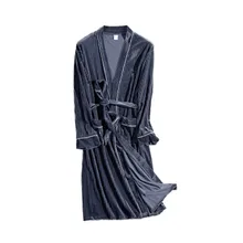 Мужские пижамы, осень и зима, новые длинные золотые бархатные пижамы, плюс толстый, Мужская домашняя одежда, простые ветрозащитные пижамы