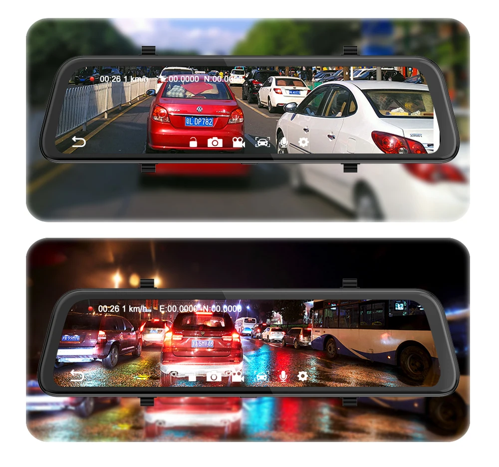 Автомобильный семейный Автомобильный видеорегистратор 1" 4G Android 8,0, Автомобильное зеркало заднего вида, dvr, gps навигация, FHD 1080 P, видеорегистратор ADAS, автомобильная видеокамера, рекордер