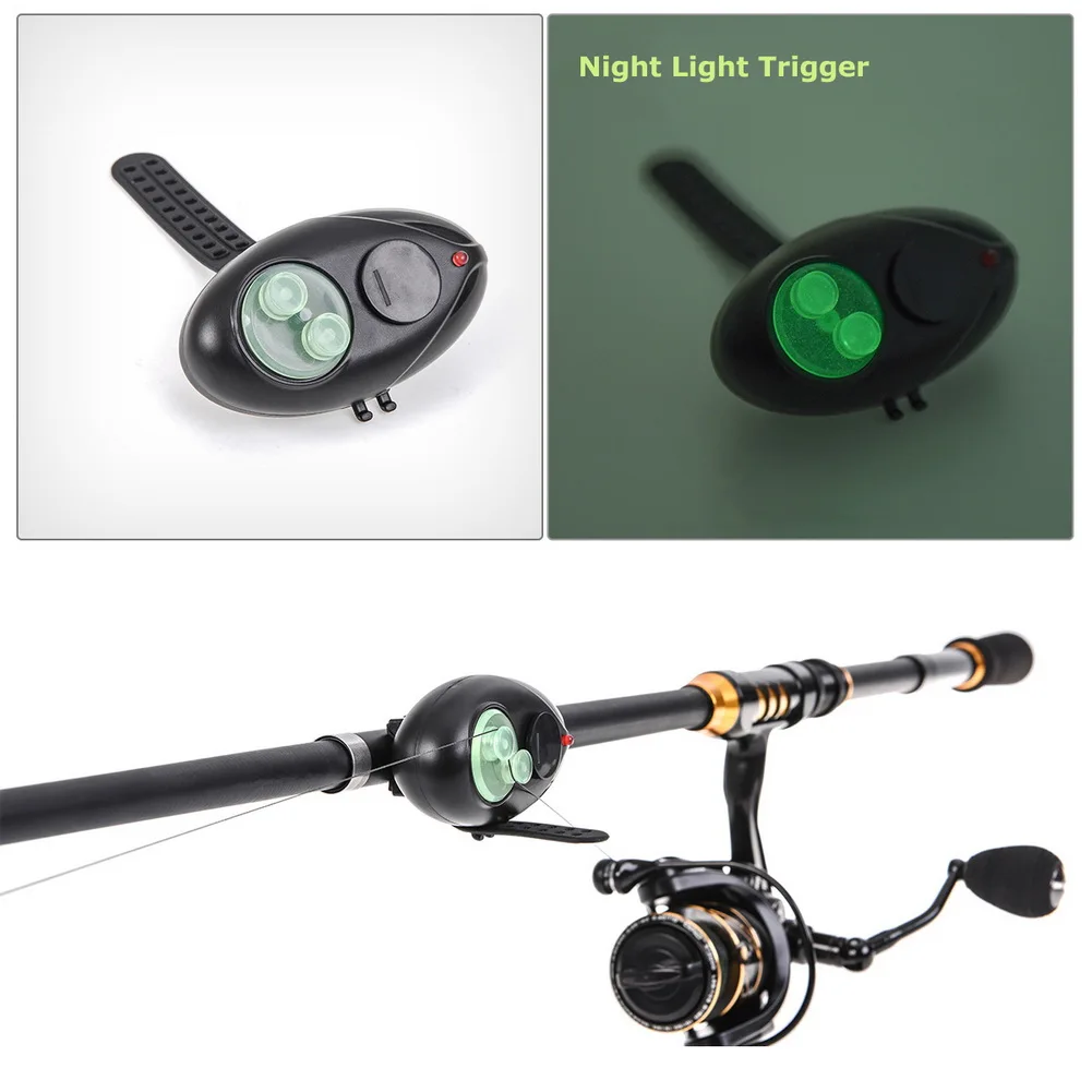 

Electronic LED Light Fishing Bite Sound Alarm Alert Bell Clip On Fishing Rod XR-Hot